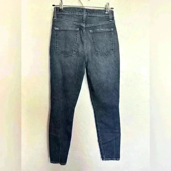 AO LA High Rise Skinny Jeans Destroyed Denim Size 27 - Picture 3 of 7